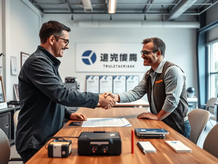 格丽特与客户签订合同